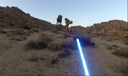 Jedi with a GoPro
