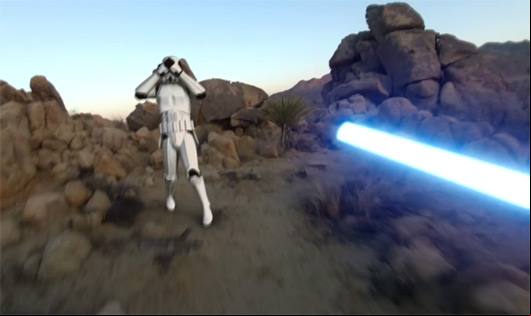 Jedi with a GoPro