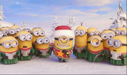les MINIONS chantent Noël - Moi, Moche et Méchant