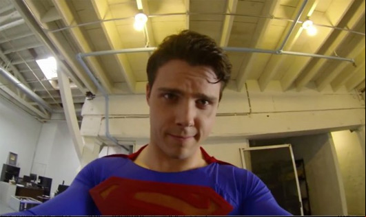 Superman with a GoPro