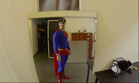 Superman with a GoPro